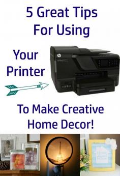 #HPCreate 5 great tips for using your printer to make creative home decor