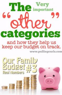 *Includes our ACTUAL budget #'s* To make larger purchases during the month I have other "pots" I can take money from. Maybe that kind of budgeting idea can help you too! #pullingcurls