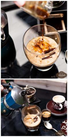 Salted Caramel Affogato  recipe:  http://vikalinka.com/2013/06/10/salted-caramel-affogato/  #Coffee