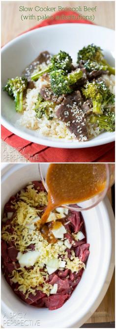 Slow Cooker Broccoli Beef with paleo recipe also