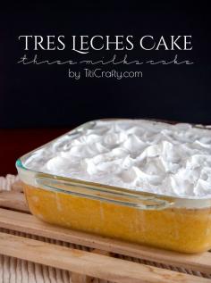 Delicious Tres Leches Cake {Three Milks Cake} #Recipe #treslechescake #threemilkscake