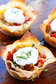 Crunchy Taco Cups | Kevin & Amanda's Recipes