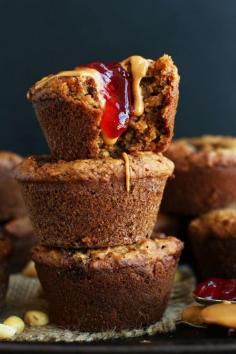 
                    
                        The Minimalist Baker's PB & J Muffins are Vegan-Approved #muffin trendhunter.com
                    
                