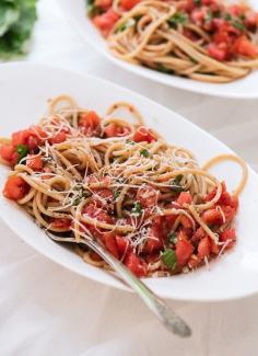 
                    
                        Summertime Spaghetti with Fresh Tomato Sauce
                    
                