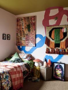 
                    
                        The colourful Point Lonsdale home of Kate and Mal Heppell. Photo – Eve Wilson, production – Lucy Feagins / The Design Files.
                    
                