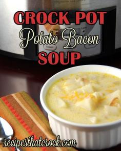 Crock Pot Potato Bacon Soup Recipe - Recipes That Crock! & ZipList