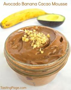 
                    
                        Avocado Banana Cacao Mousse Tasting Page
                    
                