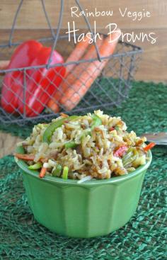 
                    
                        Rainbow Veggie Hash Brown Potatoes are hashbrowns and thinly sliced veggies all fried together. Breakfast, brunch and dinner.  Quick and easy.
                    
                