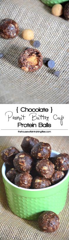 Chocolate Peanut Butter Protein Bites