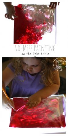 Today, I’m thrilled to share our simple no mess painting method! We love art on the light table, but we couldn’t figure out how to use actual paint without it being impossible to clean up.  Since we use our light table for all kinds of ways to learn in the dark, we were thrilled to... Read More »