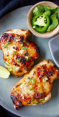 
                    
                        Chipotle Lime Chicken - ridiculously delicious and juicy grilled chicken recipe with chipotle chili, lime juice, garlic and cilantro! | rasamalaysia.com
                    
                