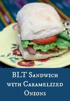 BLT with Caramelized Onions from Rainbow Delicious.