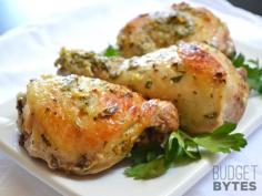 Greek Marinated Chicken - Budget Bytes just use chicken breast....