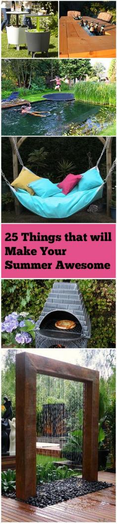 25 Things that will Make Your Summer Awesome. I want the water trampoline!