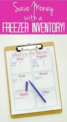 AWESOME REMINDER!!!!!!! Make meal planning easier and save money by keeping an inventory of your freezer. This free printable will help!