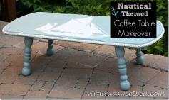 Nautical Themed Coffee Table Makeover :: Hometalk