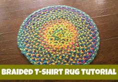 DIY Braided Rug / Rag Rug - a tutorial