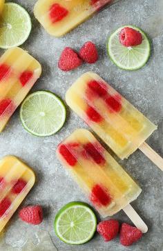 Coconut Water Pineapple Popsicles