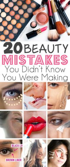 
                    
                        And how to FIX them!! Lots of pictures and tutorials. | 20 Beauty Mistakes You Didn't Know You Were Making
                    
                
