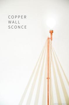 Fall Color Challenge: Copper Wall Sconce - Vintage Revivals maybe by dining table?