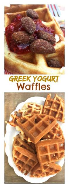 
                    
                        Greek Yogurt Waffles at ReluctantEntertai...
                    
                