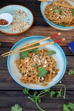 Almond Ginger Vegan Pad Thai