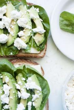 
                    
                        avocado, feta, spinach sandwich
                    
                