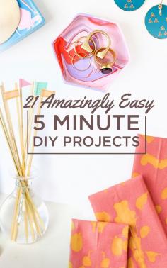 21 Amazingly Easy 5 Minute DIY Projects crafts tutorials and more (rice sock feature)