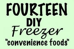 14 Freezer Convenience Foods