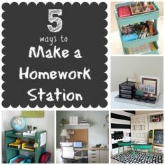 Getting kids ready for going back to school? Consider incorporating a homework station in your home | Infarrantly Creative