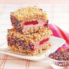 Rice Krispies Treat Ice Cream Sandwiches by All You. MyRecipes recommends that you make this Rice Krispies Treat Ice Cream Sandwiches recipe from All You