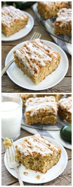 
                    
                        Brown Butter Zucchini Coffee Cake Recipe on twopeasandtheirpo... This cake is amazing and the perfect way to use up your summer zucchini!
                    
                
