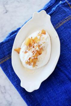 
                    
                        roasted pineapple and Tillamook ice cream mini pavlovas
                    
                