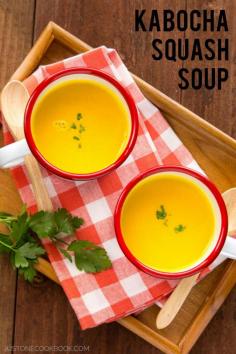Kabocha Squash Soup - | Easy Japanese Recipes at JustOneCookbook.com