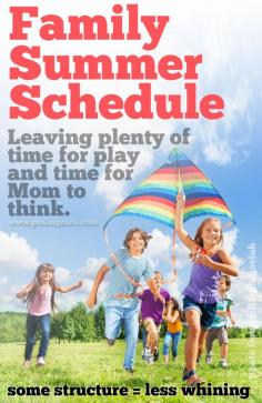 Example summer schedule.