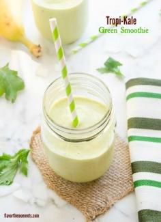 
                    
                        Tropi-Kale Green Smoothie | flavorthemoments.com #smoothies #green #kale
                    
                