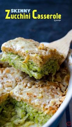 
                    
                        Skinny Zucchini Casserole is not a boring diet food. Amazingly yummy and healthy! | giverecipe.com |
                    
                