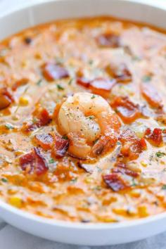 Shrimp and Corn Chowder | Damn Delicious