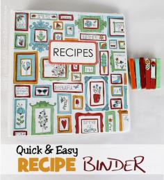 Are your recipes crammed into a drawer or box? Here’s a tutorial on how to put them into a binder and organize them up! We’ve got free downloadable tags and labels plus we show you how to make a recipe holder from a clothespin. You’ll be cooking in style in no time!