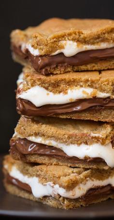 S’mores Bars #chocolate #graham #marshmallow #dessert #treats #sweets