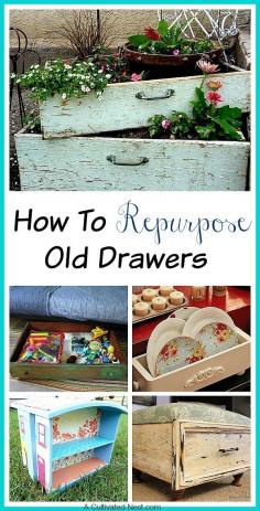 How to Repurpose Old Drawers - THE DOLL HOUSE is amazing and you can make it for nuttin' honey