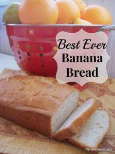 Best Ever Banana Bread - I'm not sure if it's the two cups of sugar or the cream cheese but this is certainly the Best Banana Bread ever! This is a must try!! http://saving4six.com/2014/04/best-ever-banana-bread.html