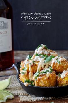 Mexican Street Corn Croquettes @desilu32 can you make these?!?!? I need!!!!