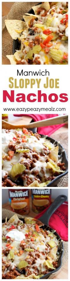 
                    
                        Sloppy joe nachos! Basically the best way to eat sloppy joes ever! And perfect for homegating and sports watching. #ad - Eazy Peazy Mealz
                    
                