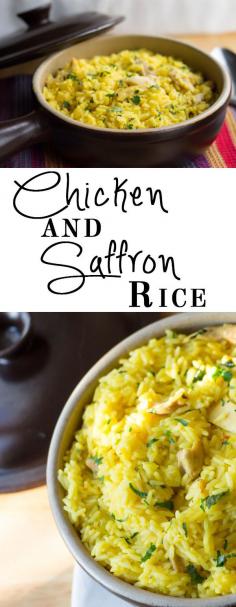 
                    
                        Chicken Saffron Rice - Erren's Kitchen - This recipe for Chicken and Saffron Rice is a simple one pot dish that is packed full of flavor!
                    
                