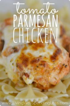 Easy Tomato Parmesan Chicken Recipe