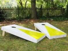 
                    
                        DIY Cornhole Boards with Outdoor Family Games | DIY Regulation Cornhole Set by DIY Ready at diyready.com/...
                    
                