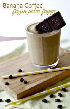 
                    
                        Frozen Banana Coffee Frappe Recipe - paleo & dairy free. Looking for a healthy #coffee treat? Try this Frozen Banana Coffee Frappe! It's #paleo
                    
                