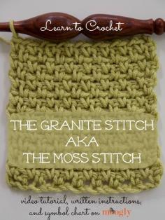 The Granite Stitch, also known as the Moss Stitch, is another fabulous stitch pattern that’s interesting enough for experienced crocheters, but easy enough for new crocheters! All you need to know is chaining and single crochet.