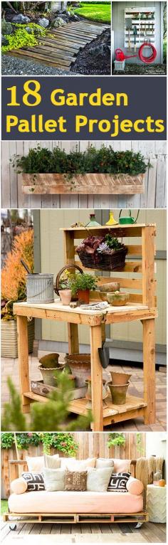 
                    
                        18 Garden Pallet Projects
                    
                